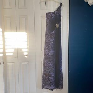 La Femme one shoulder evening dress size 4